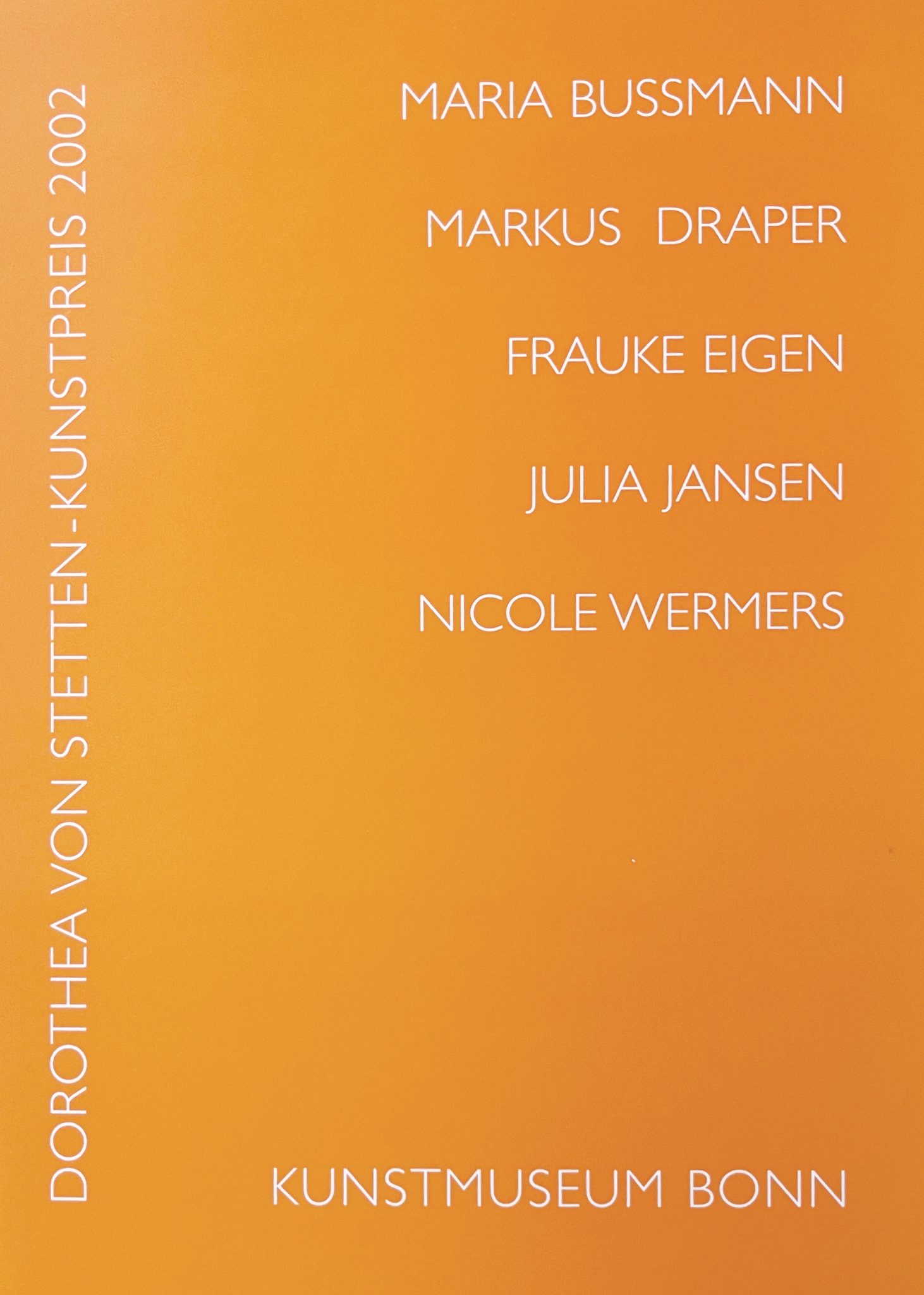 Dorothea von Stetten Katalog